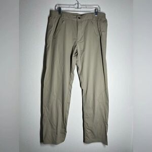 Switcher Women’s Hiking Pants Tan High Waisted Size XL Made in Switzerland NWOT